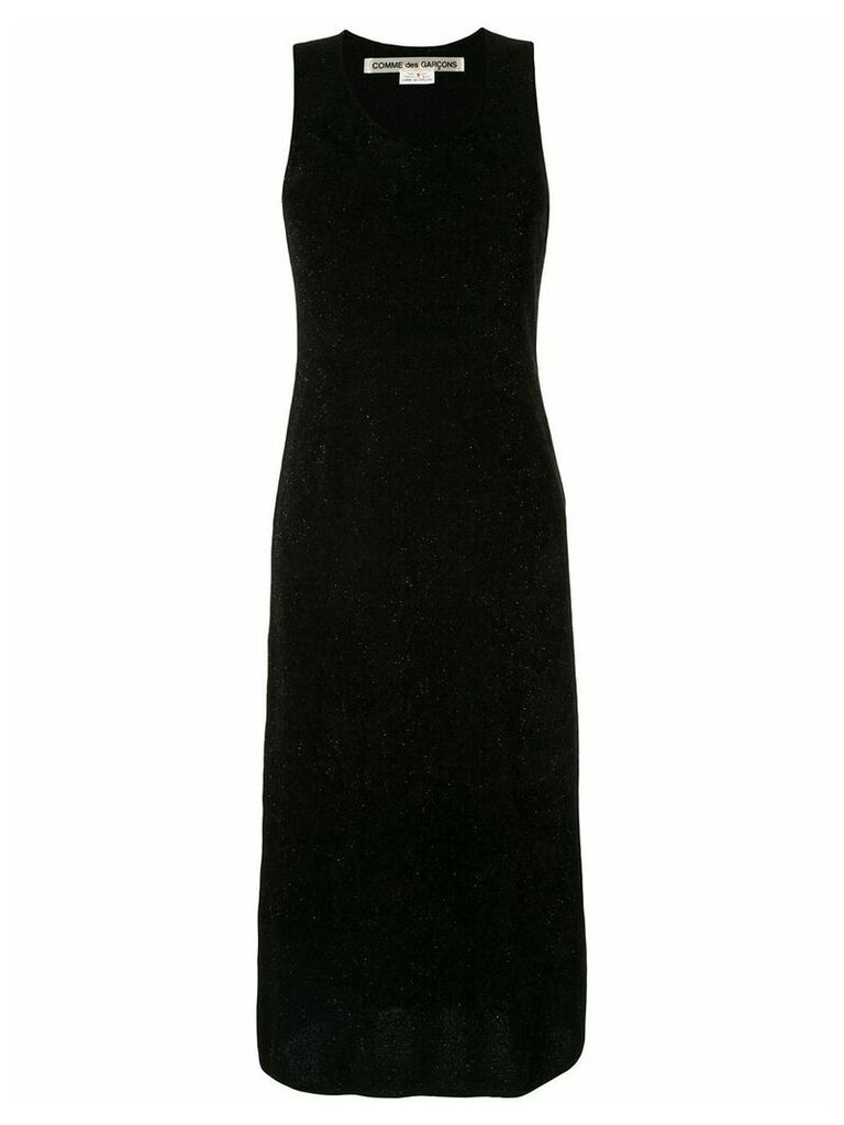 Comme Des Garçons textured knit sleeveless dress - Black