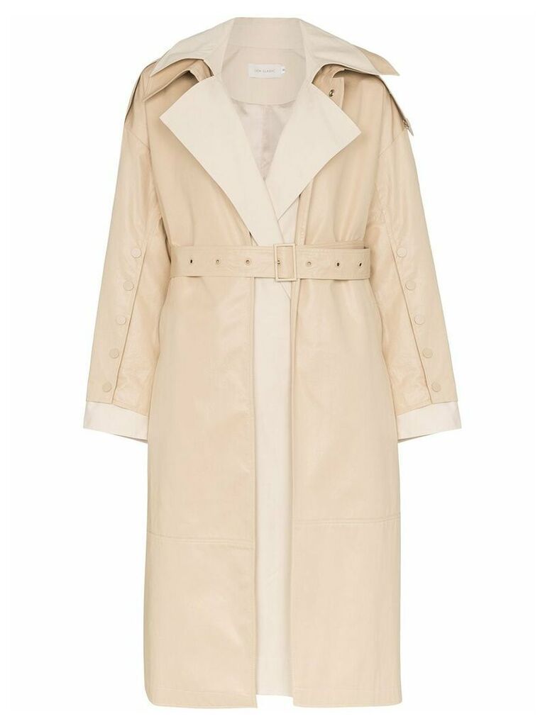 Low Classic belted cotton trench coat - Neutrals