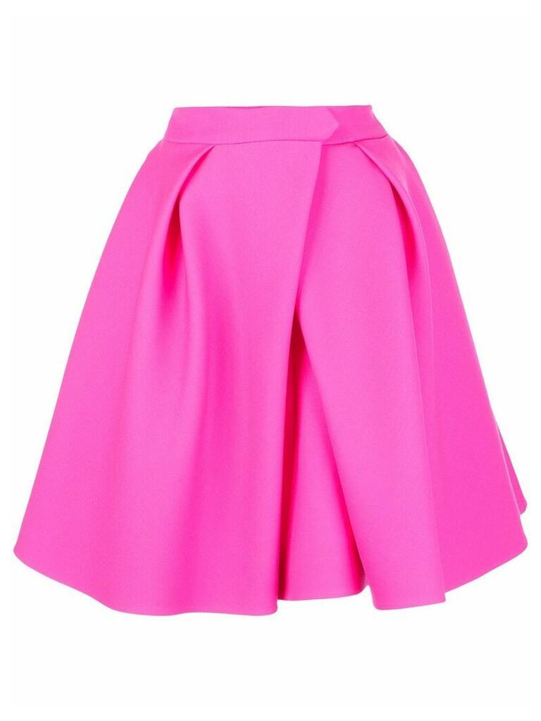 Dice Kayek flared pleated skirt - PINK