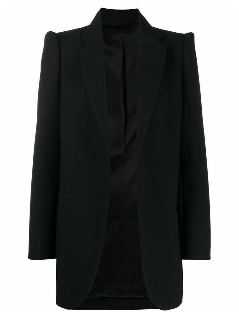 Balenciaga structured shoulders blazer - Black