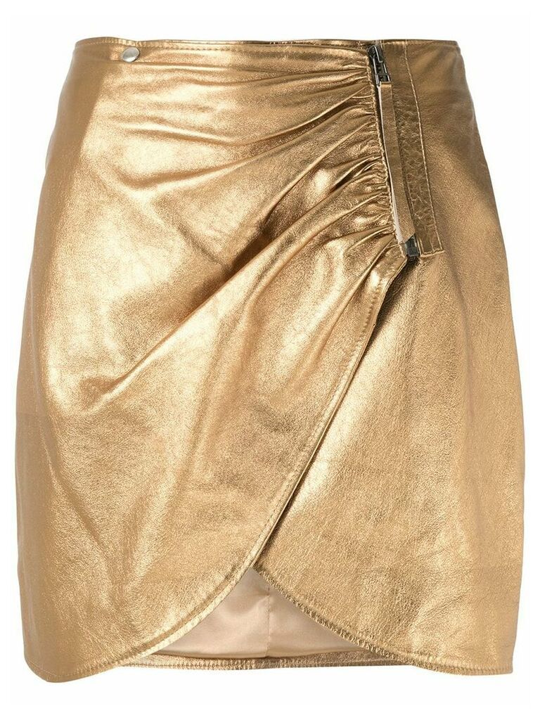 Olympiah Sauge metallic drape skirt - GOLD