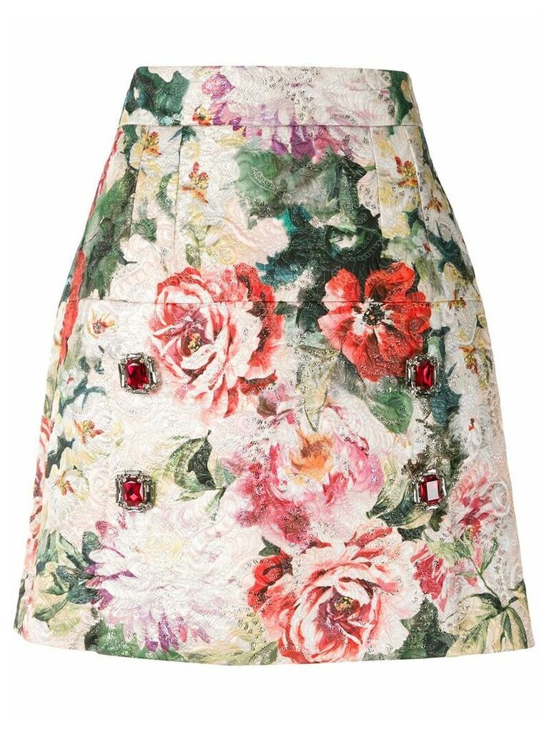 Dolce & Gabbana jacquard-effect a-line skirt - Multicolour