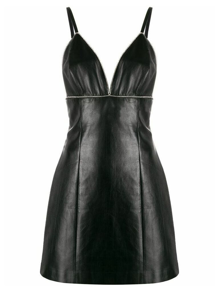 Ermanno Scervino leather mini dress - Black