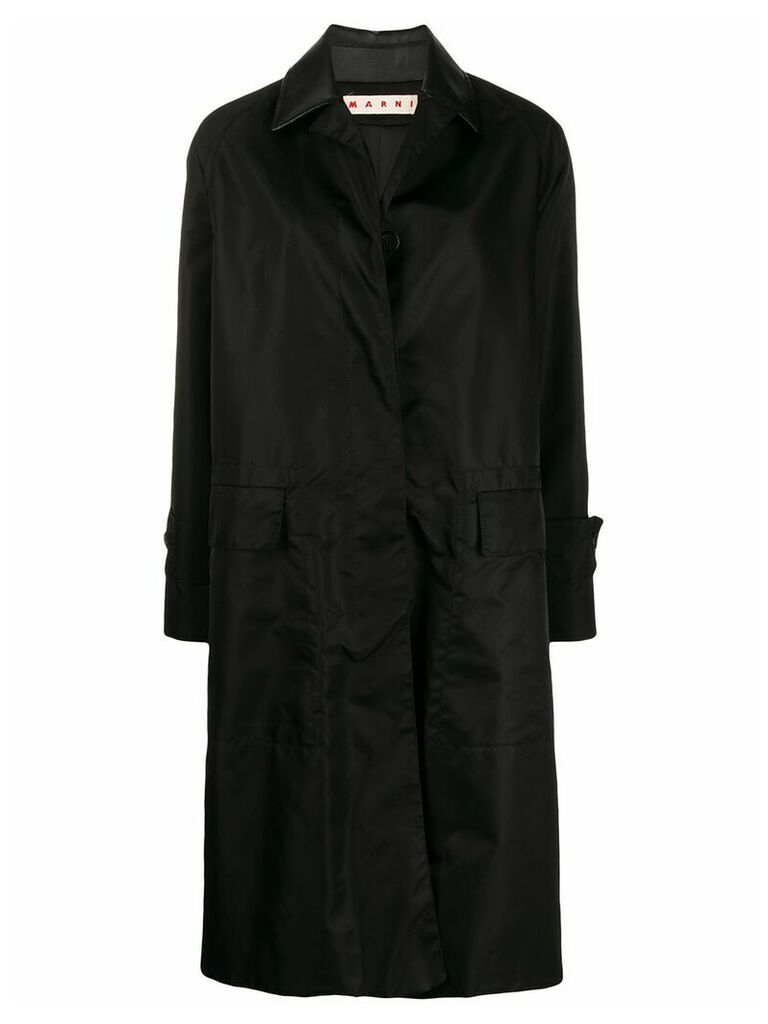 Marni single-breasted raincoat - Black