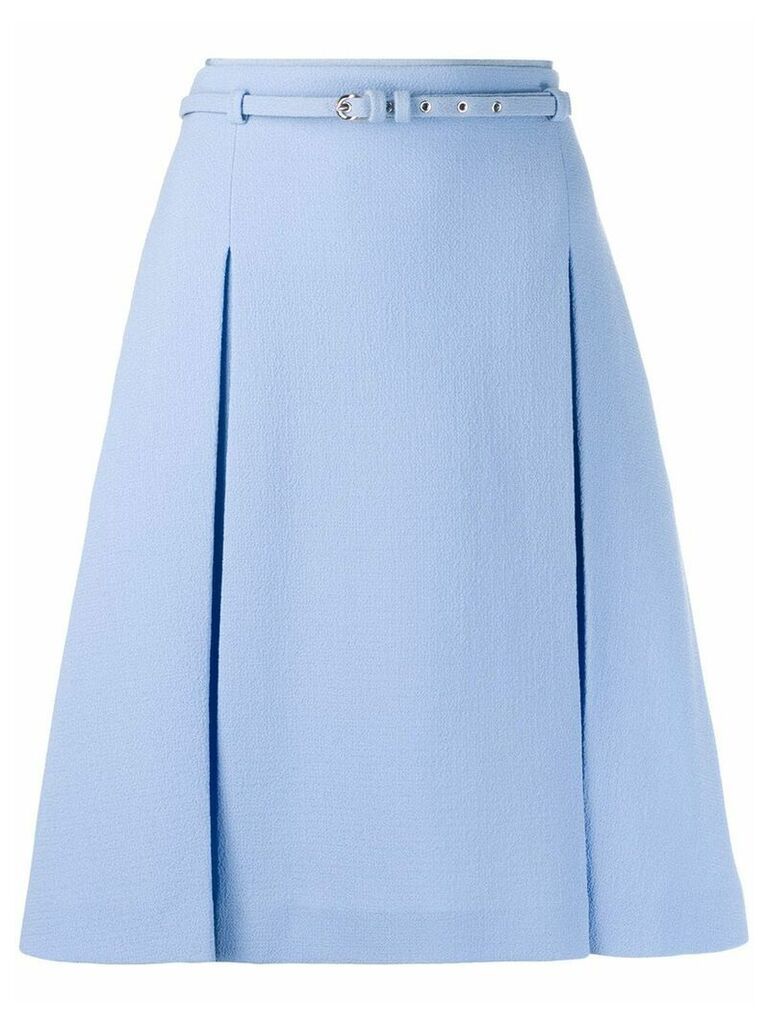 Emilio Pucci belted A-line skirt - Blue