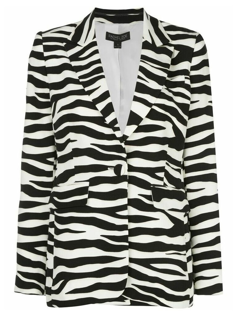 Rachel Zoe zebra-print blazer - Black