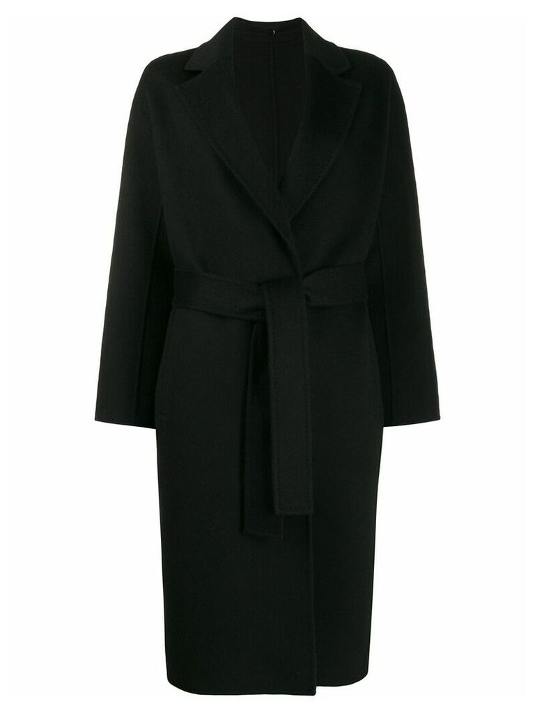 N.Peal cashmere belted coat - Black