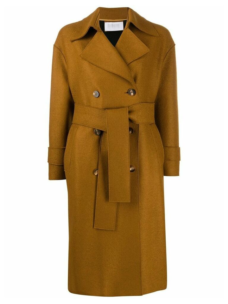 Harris Wharf London double breasted coat - Brown