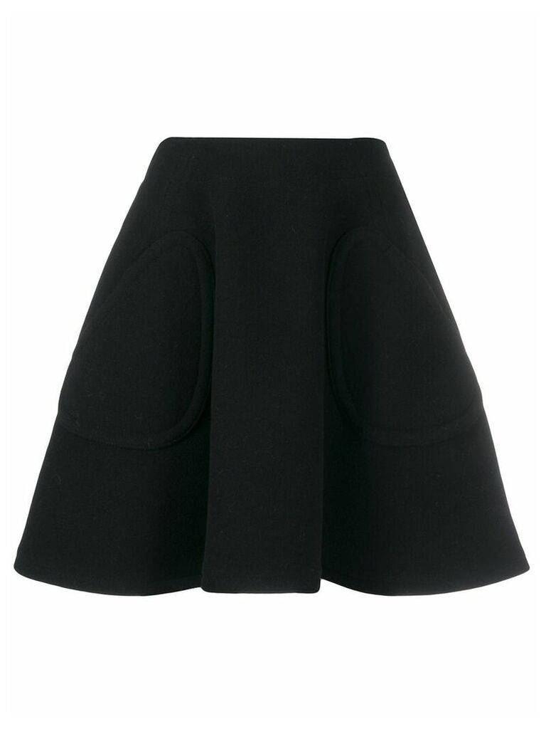 Courrèges high-waist A-line skirt - Black
