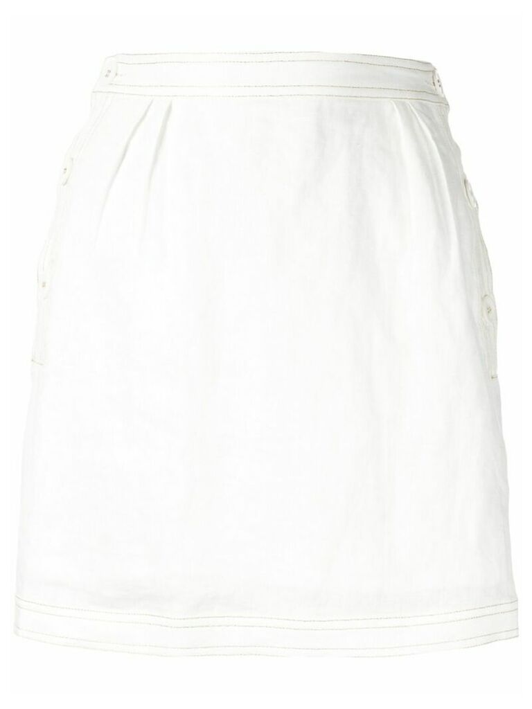 Suboo Gina button skirt - White