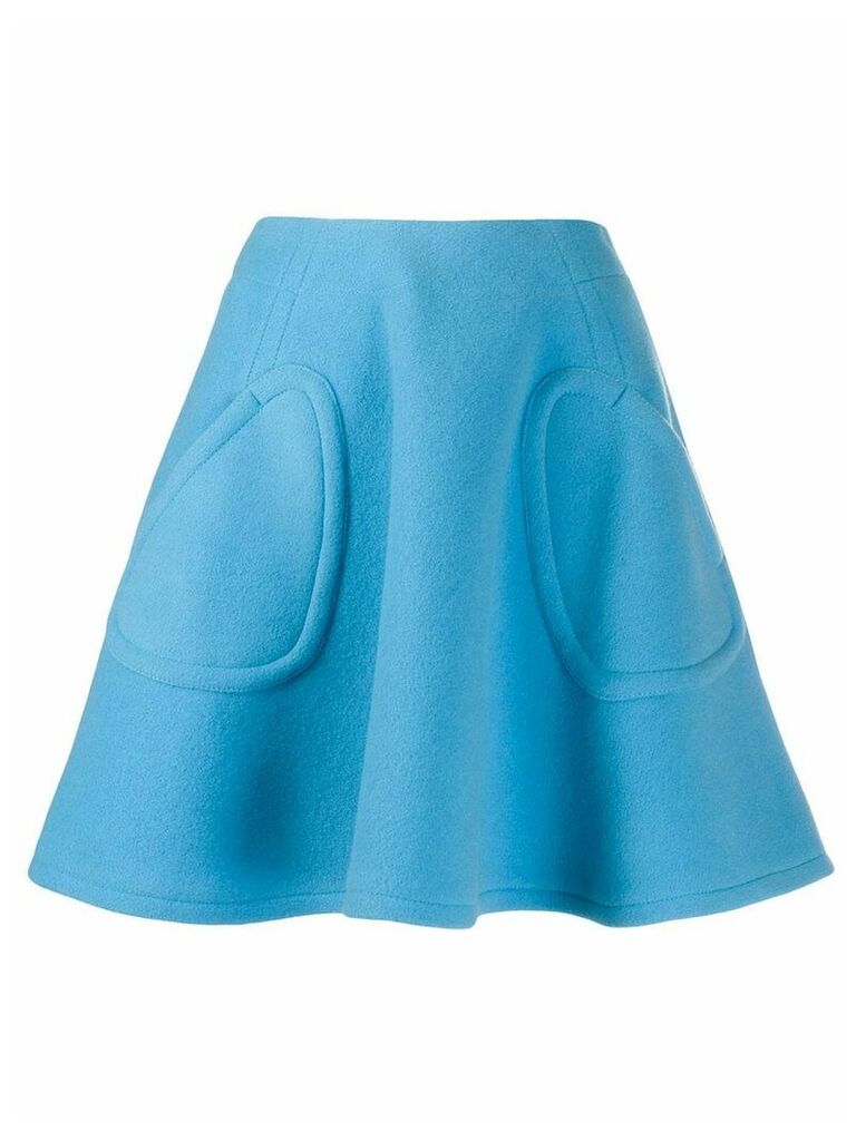 Courrèges high-waist A-line skirt - Blue