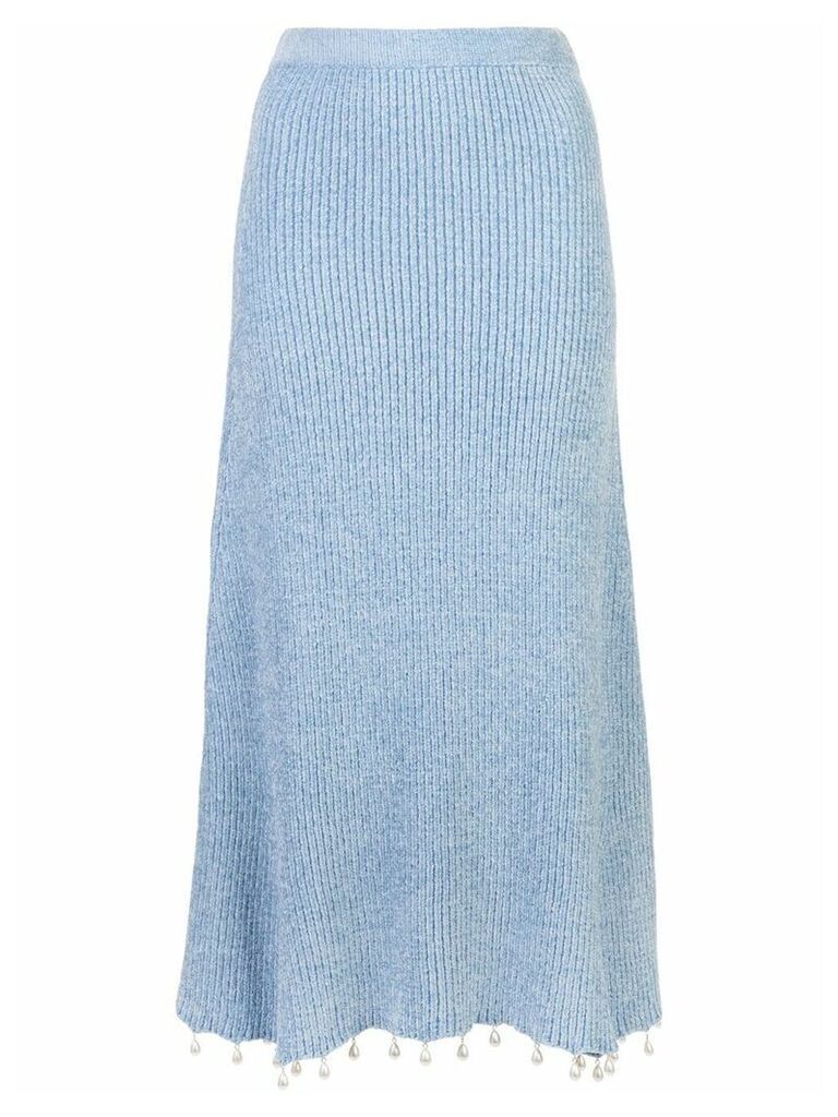 Staud Roger knitted skirt - Blue