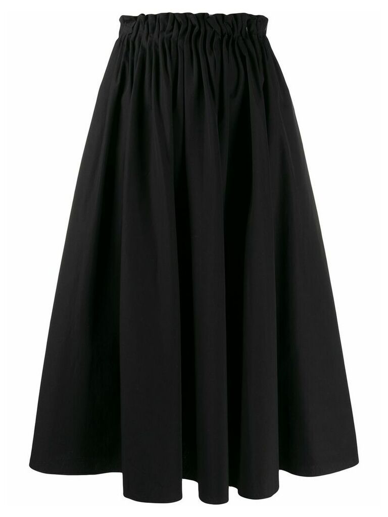Marni pleated a-lined skirt - Black