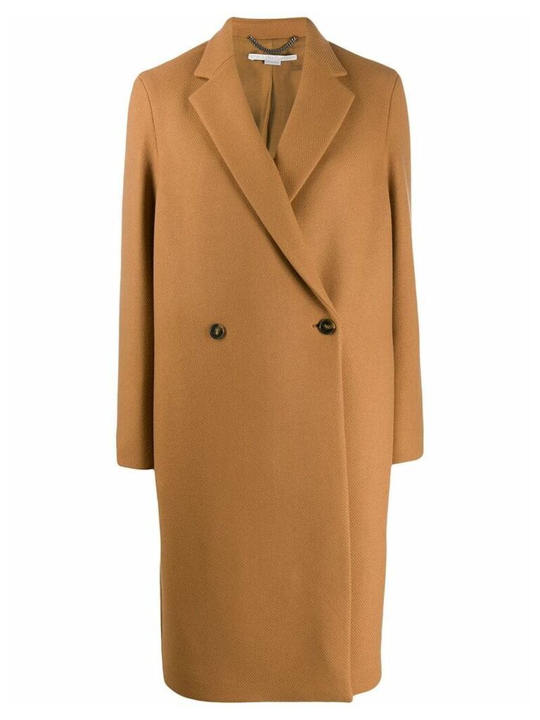 Stella McCartney double-breasted wool coat - NEUTRALS