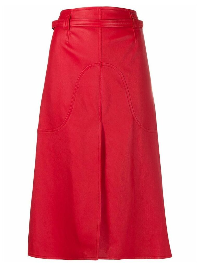 Courrèges high-waisted skirt - Red