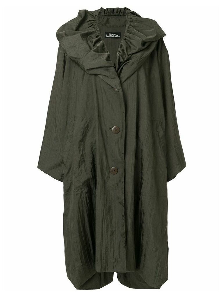 Issey Miyake Pre-Owned oversized raincoat - Green