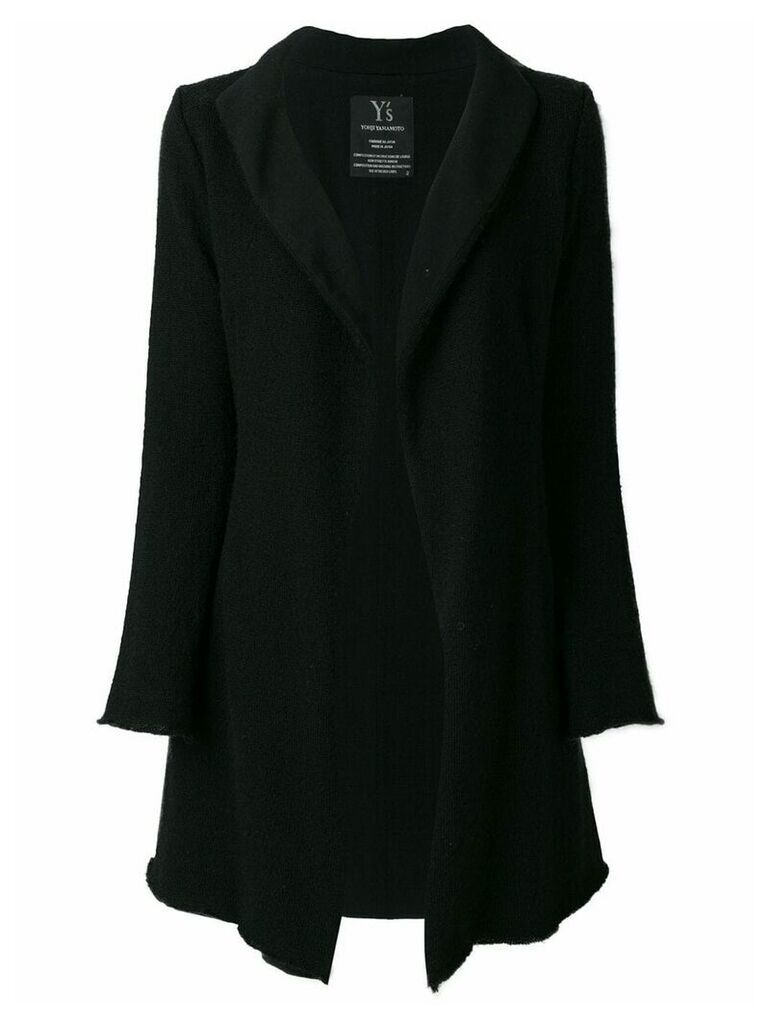 Yohji Yamamoto Pre-Owned knitted long cardigan - Black