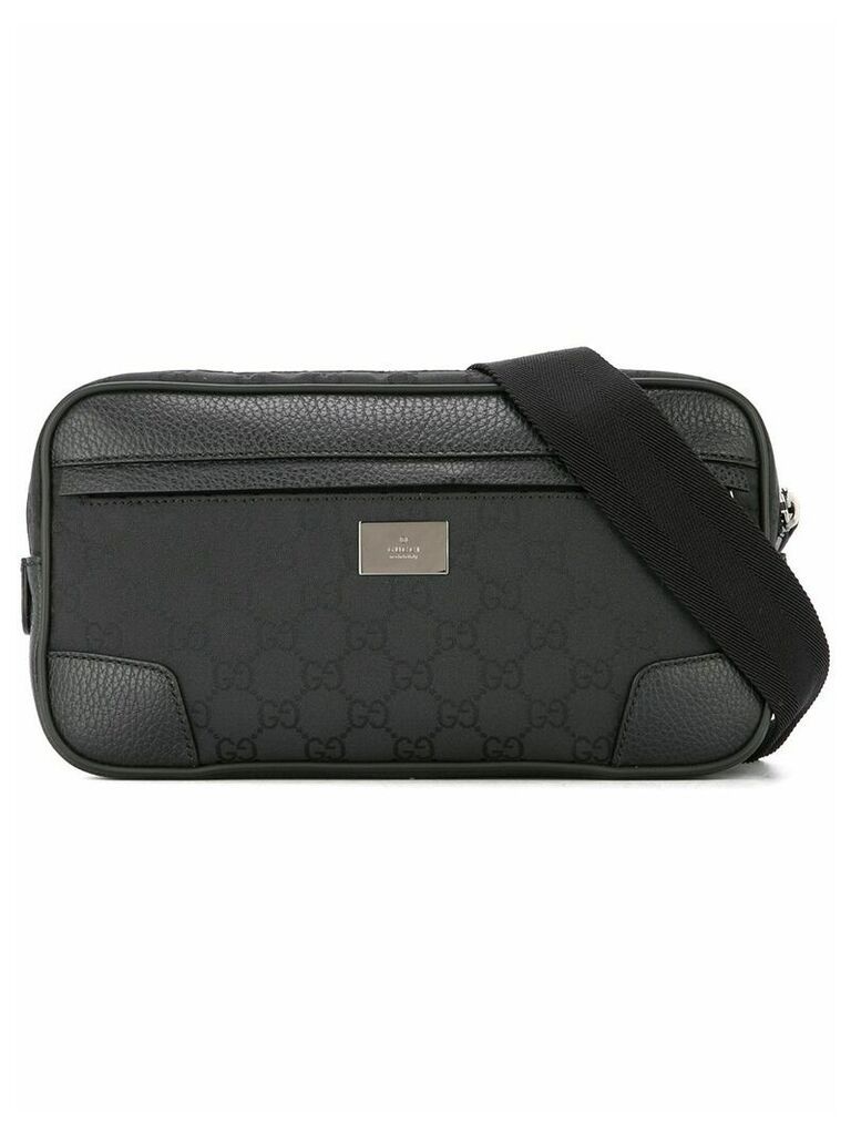 Gucci Pre-Owned GG Pattern Waist Bum Bag - Black