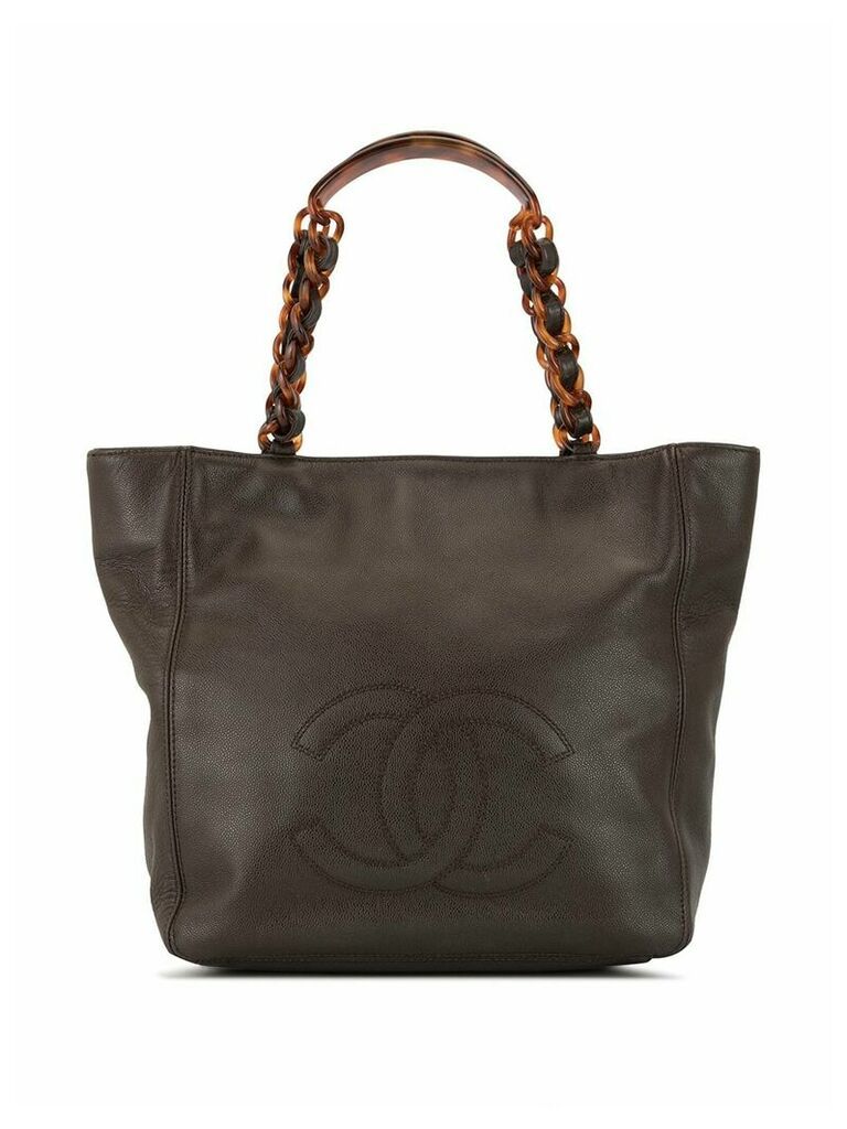 Chanel Pre-Owned CC tortoiseshell tote - Brown