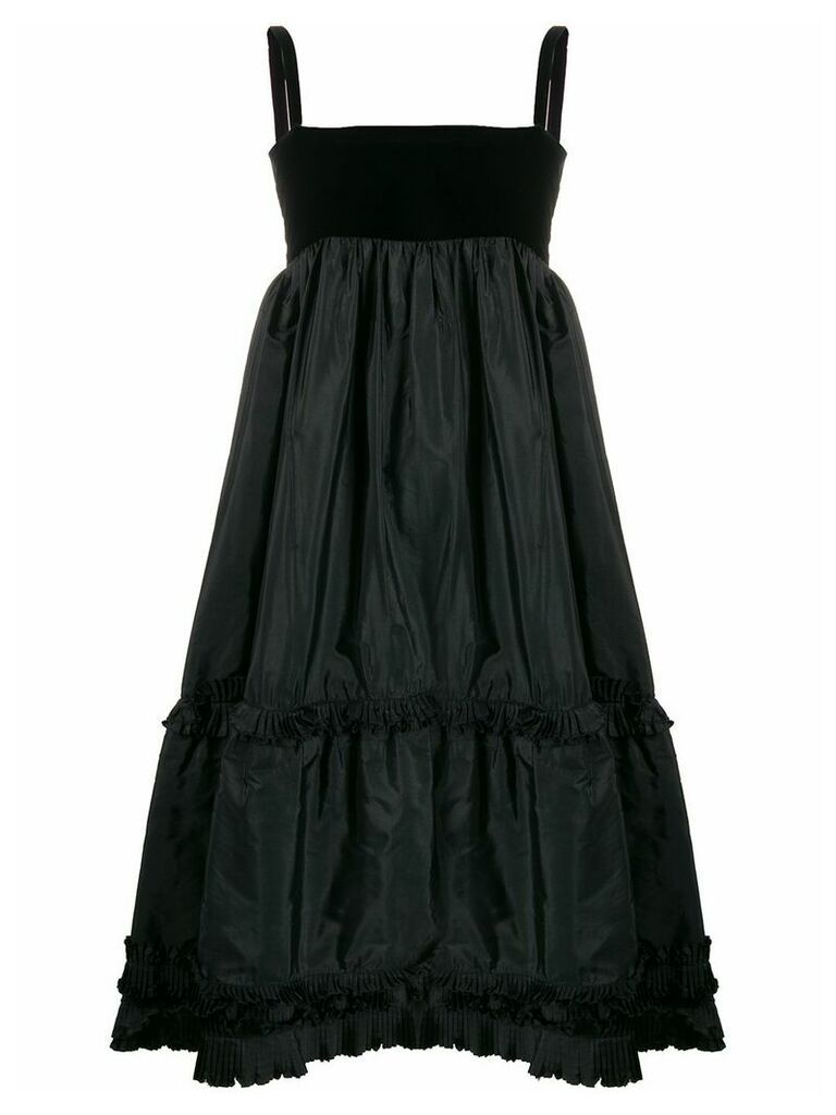 Yves Saint Laurent Pre-Owned 1970s tiered dress - Black