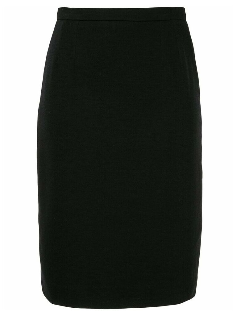Chanel Pre-Owned high-rise straight skirt - Black