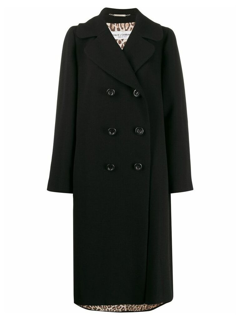 Dolce & Gabbana Pre-Owned 1990s loose-fit double-breasted coat - Black