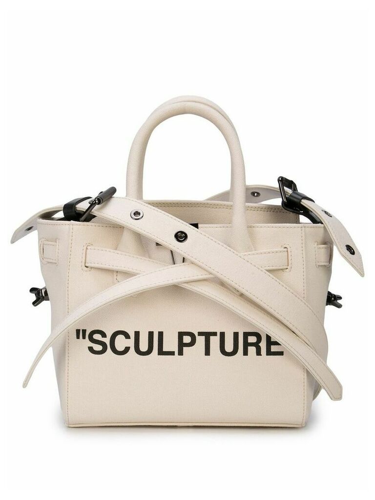 Off-White sculpture tape crossbody bag - NEUTRALS