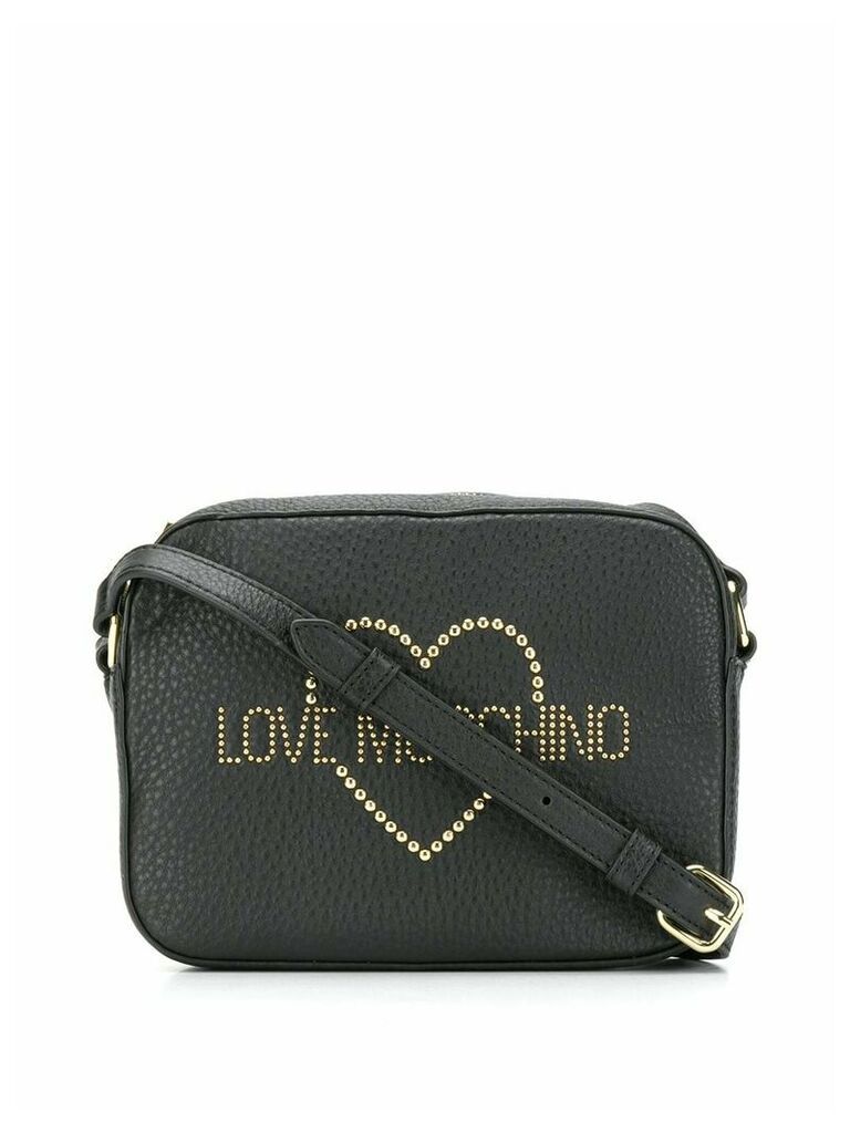 Love Moschino stud detail cross body bag - Black