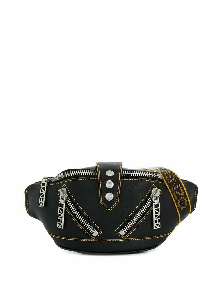 Kenzo zipped logo belt bag - Black