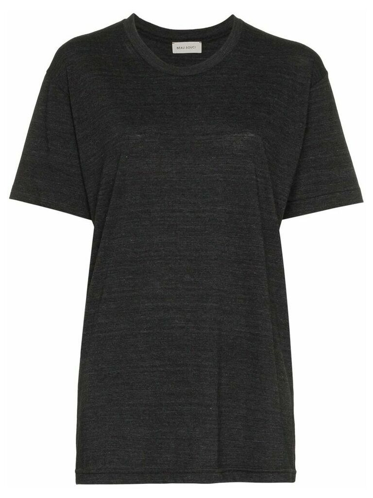 Beau Souci short sleeve cotton t-shirt - Grey