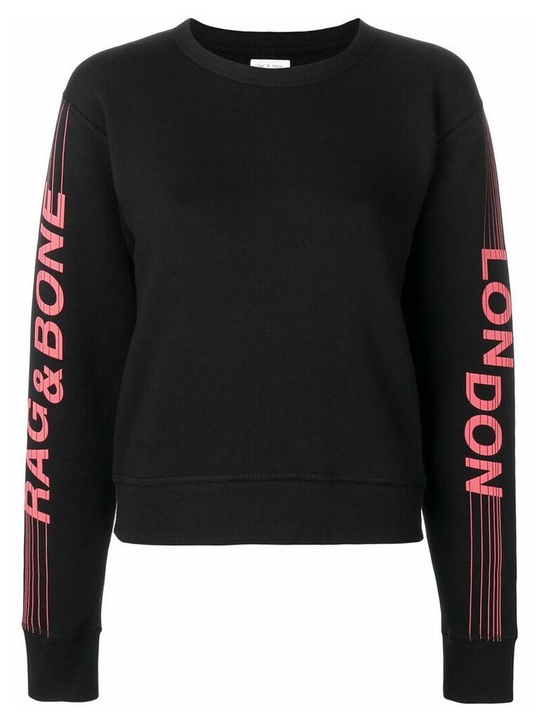 Rag & Bone London logo print sweatshirt - Black