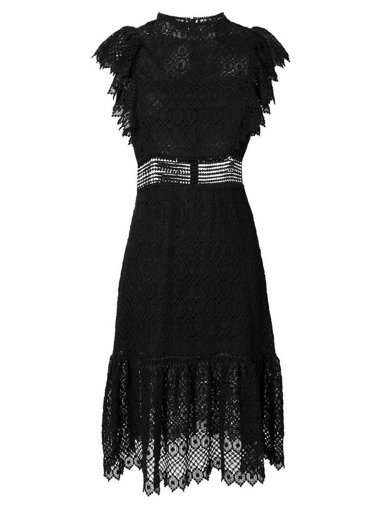 Philosophy Di Lorenzo Serafini short sleeve lace dress - Black