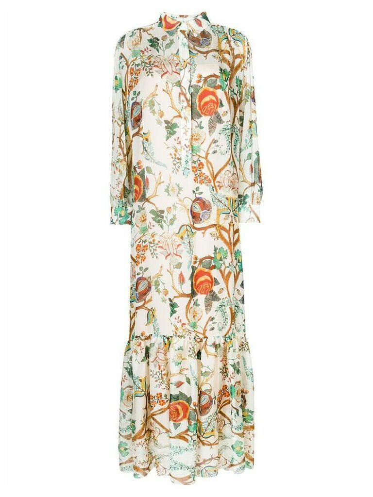 Alberta Ferretti floral print shirt dress - Multicolour