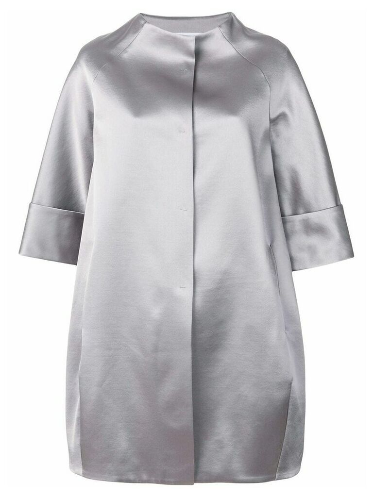Gianluca Capannolo cropped sleeved coat - Grey