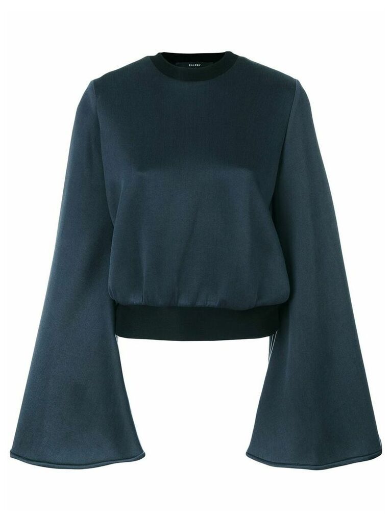 Ellery elongated-sleeve sweatshirt - Blue