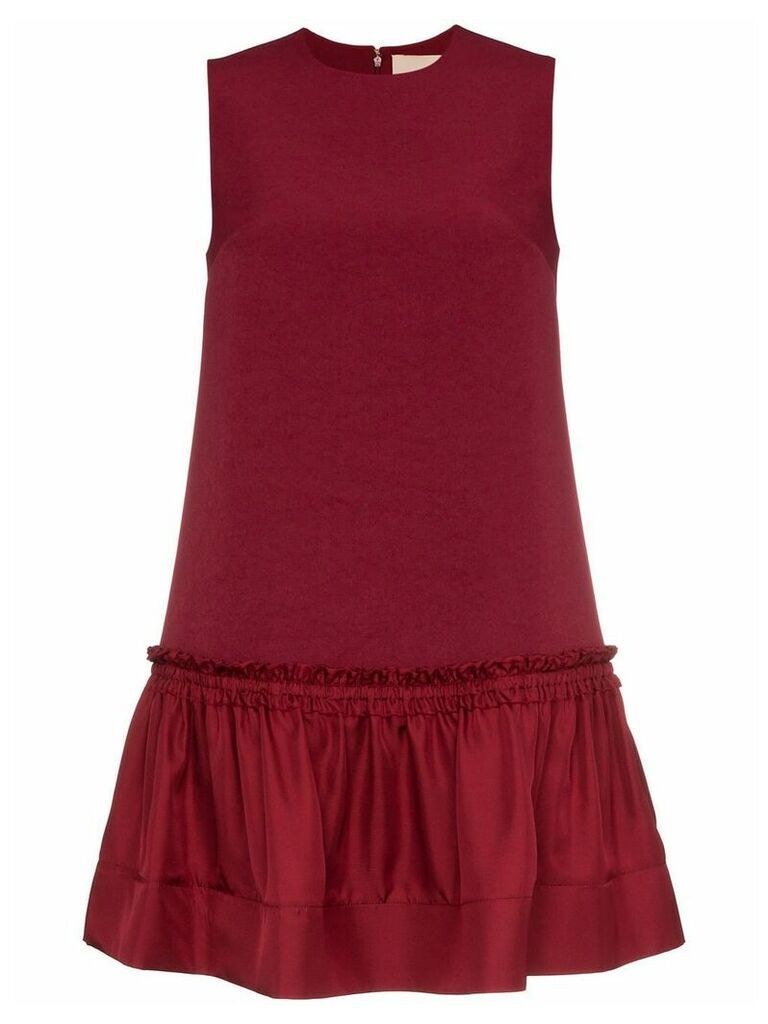 Roksanda sleeveless ruffle shift dress - Red