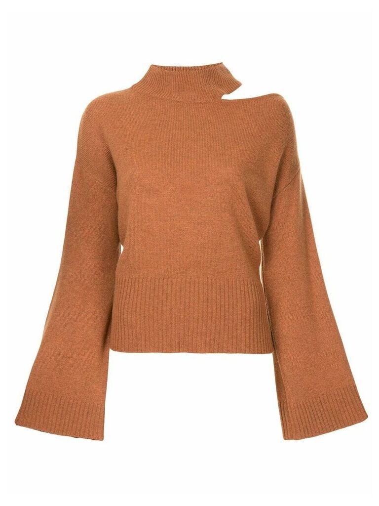 Manning Cartell flared sleeves jumper - Brown