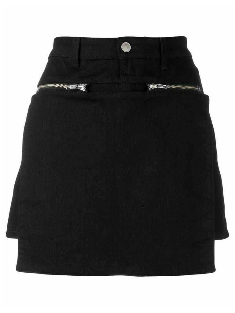 1017 ALYX 9SM zip-detail paneled short skirt - Black