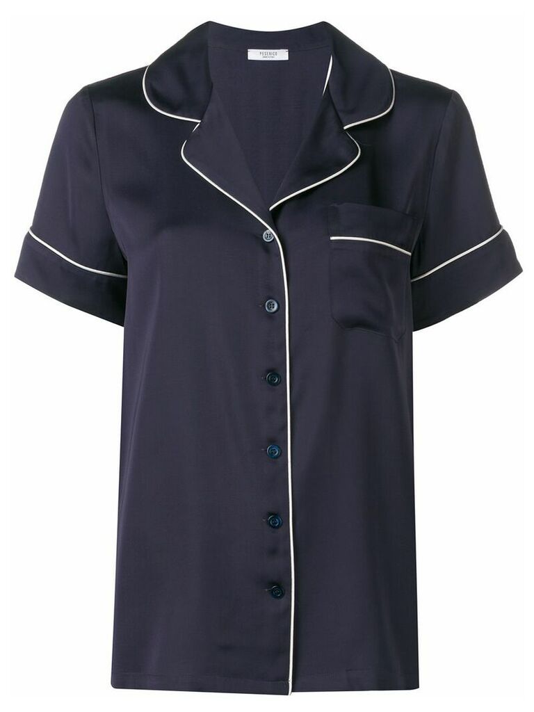 Peserico short-sleeved shirt - Blue