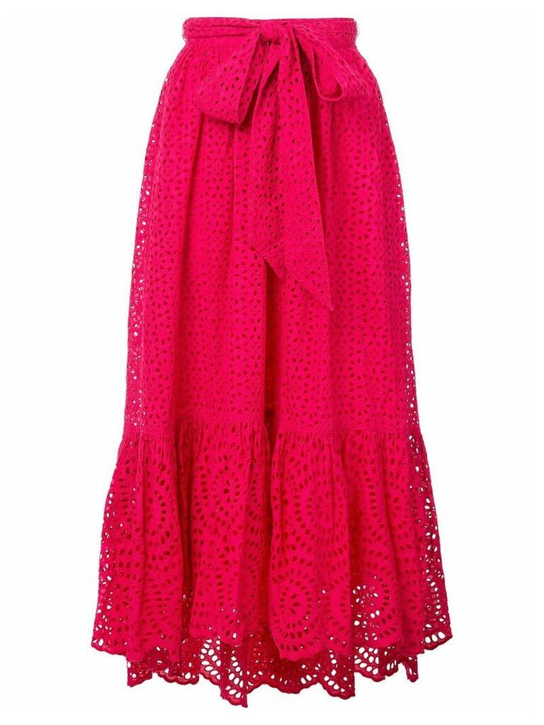 Ulla Johnson Lindley broderie anglaise skirt - PINK