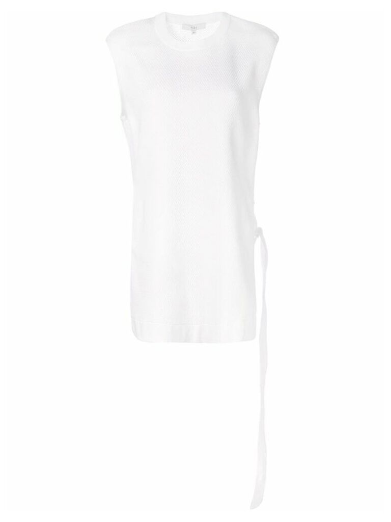 Tibi asymmetric tank top - White