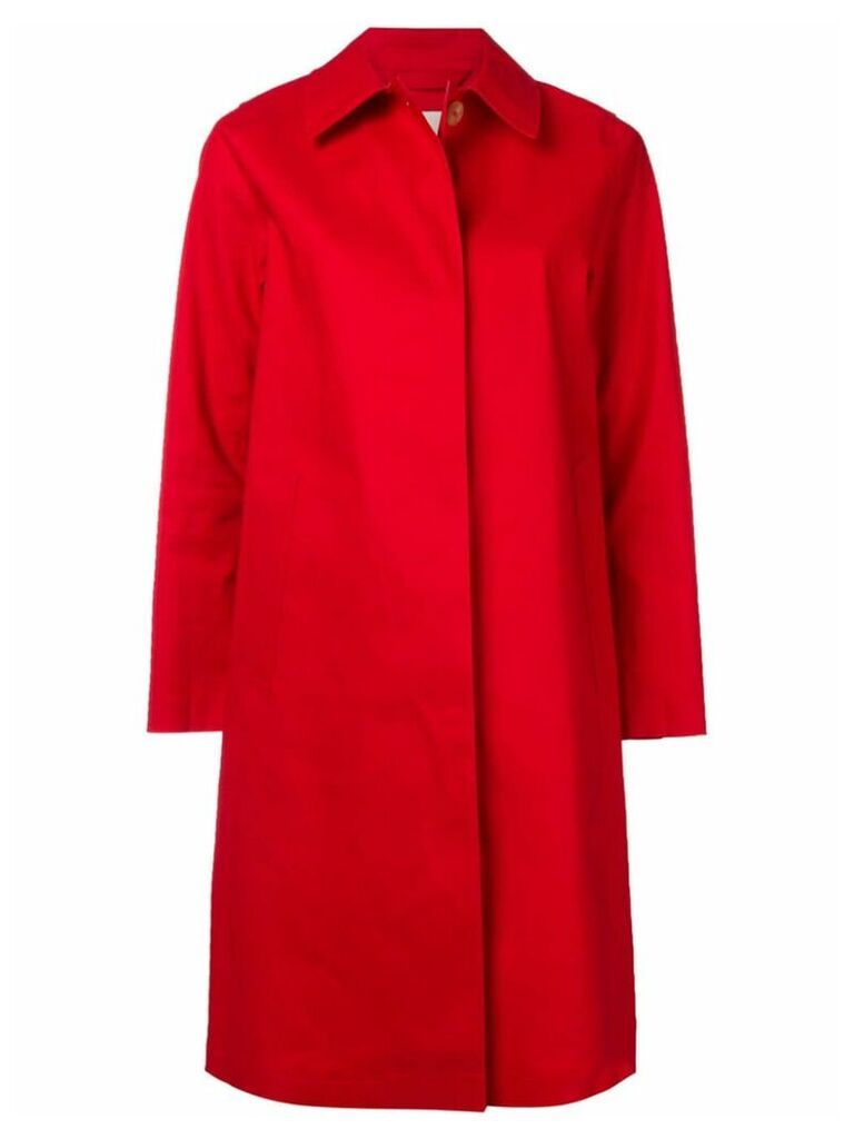 Mackintosh Berry Red Bonded Cotton Coat LR-020