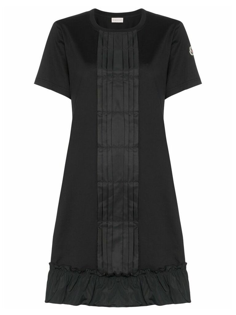 Moncler ruffle detail dress - Black