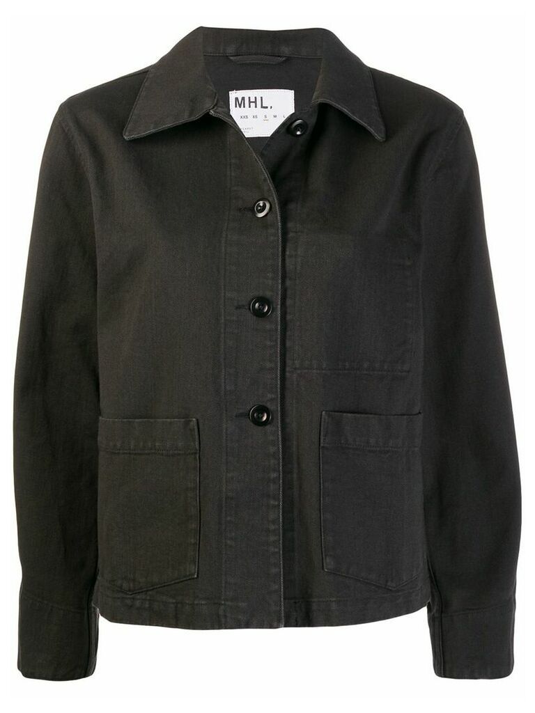 Margaret Howell button denim jacket - Black