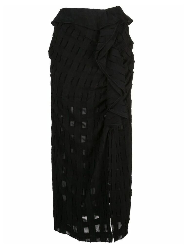 Rachel Comey ruffled front maxi skirt - Black