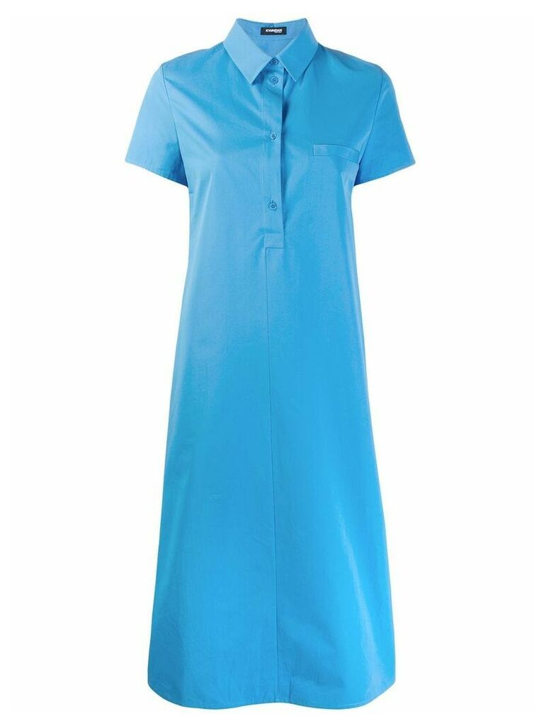 Kwaidan Editions poplin shirt dress - Blue