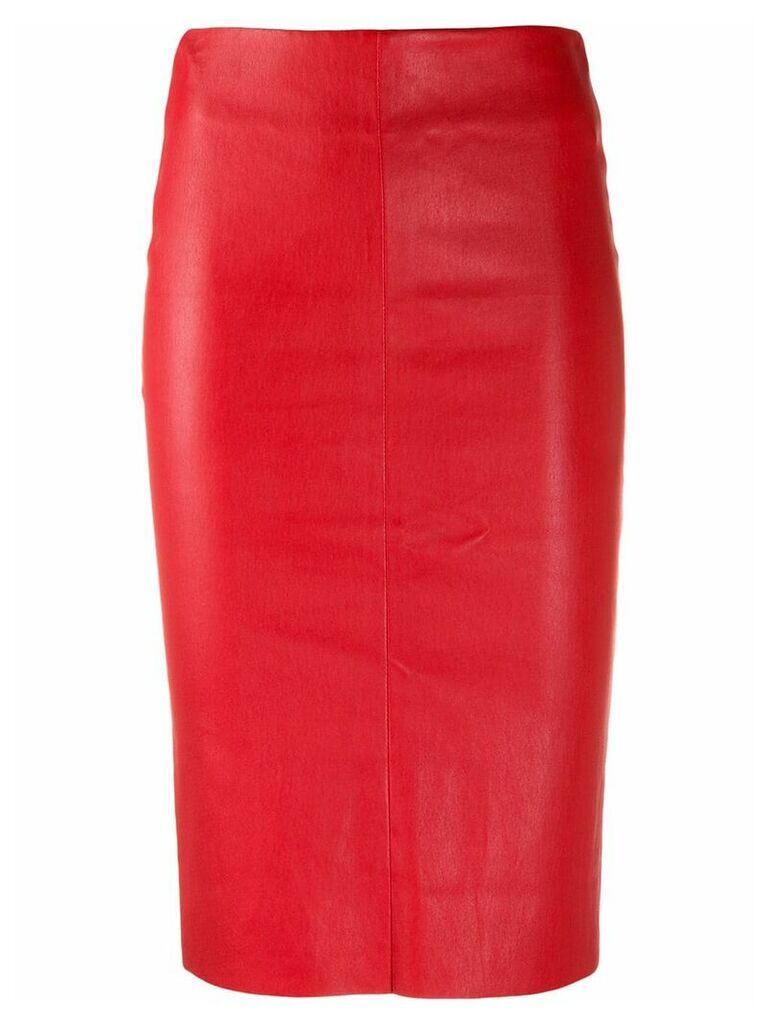 Drome fitted midi skirt - Red
