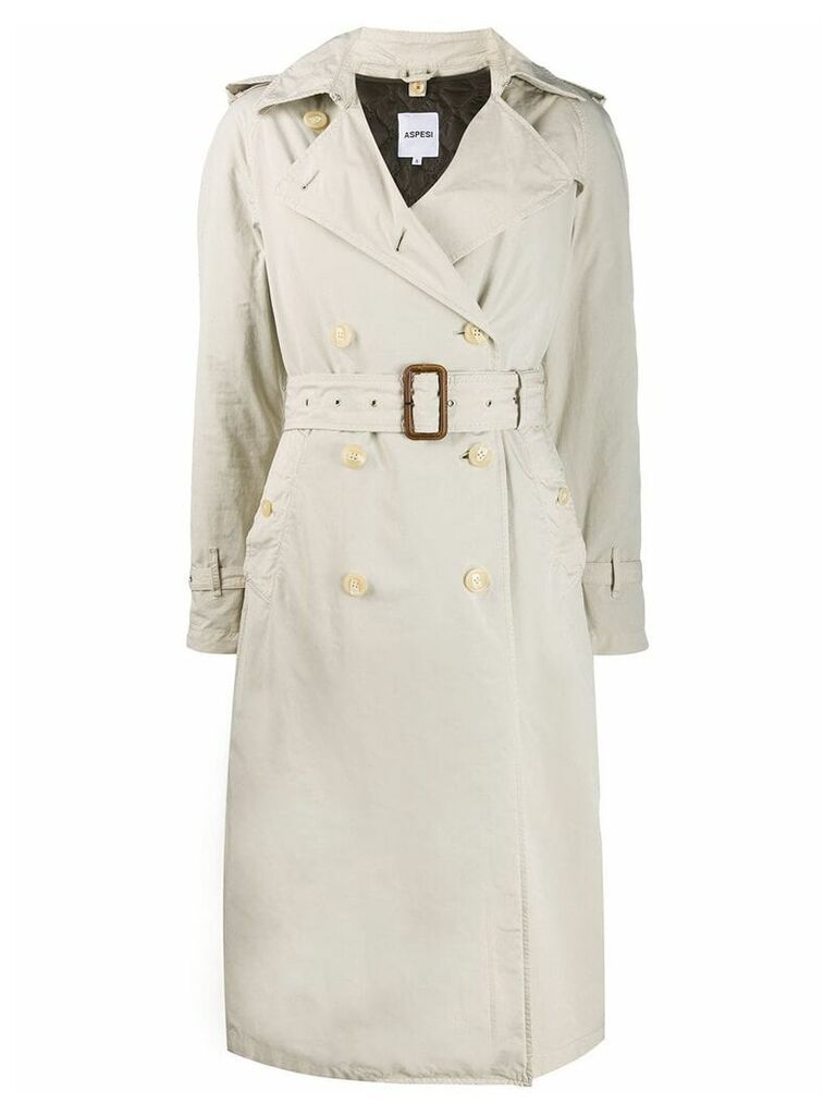 Aspesi relaxed fit trench - NEUTRALS