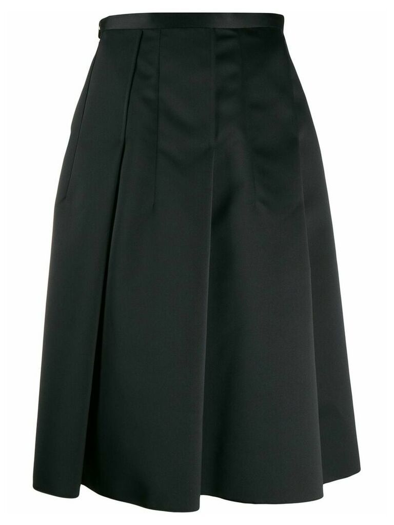 Nº21 box pleat skirt - Black