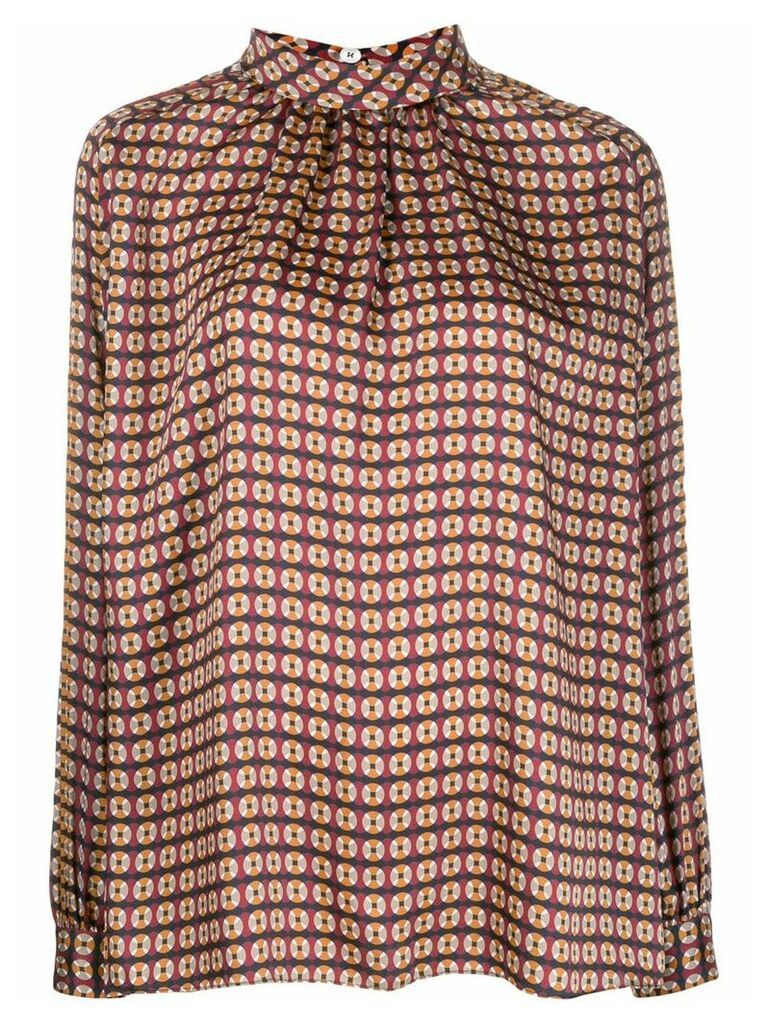 Mulberry Hettie dotted blouse - Red